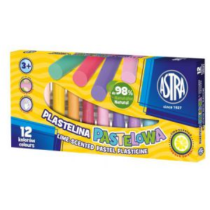 Plastelina Astra pastelowa, 12 kolorów